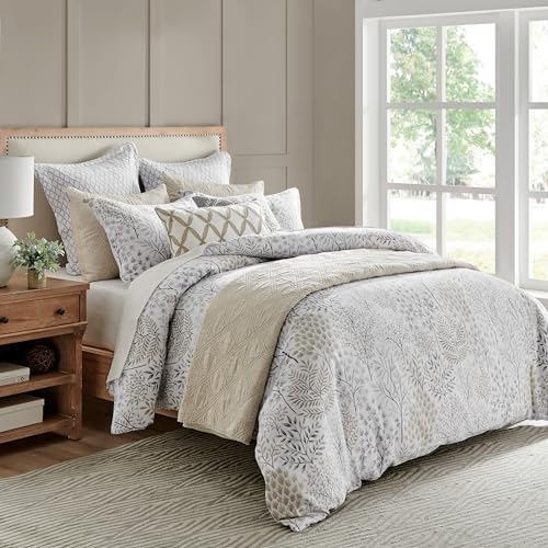 Levtex Home English Forest Natural Reversible King Duvet Cover Set