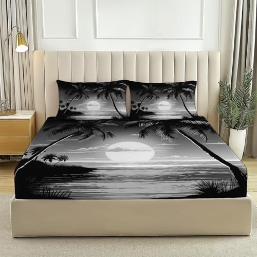 Fitted Sheet 3 Pieces Twin XL Size Sheets with Deep Pocket Fitted