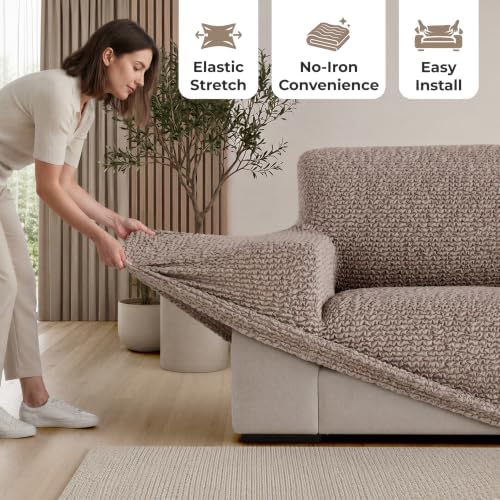 PAULATO Premium Stretch Couch Covers for Sofa - Sofa Chair Cover