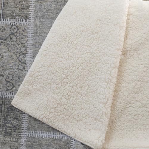 Addison Rugs ASB635 Taupe 50" x 70" Oversized Sherpa Throw Blanket