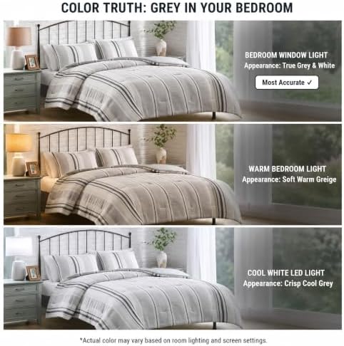 Hyde Lane King Size Comforter Set, Boho Tufted 3-Piece Bedding Sets