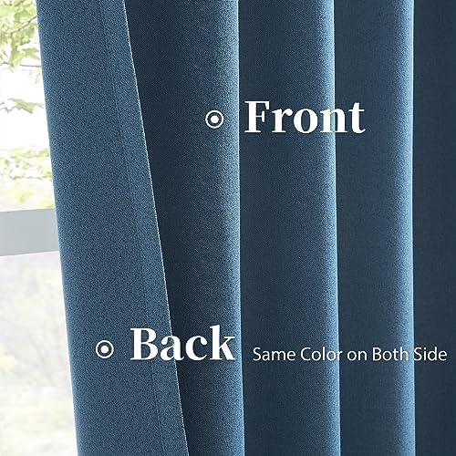 KEQIAOSUOCAI Full Shading Curtains 90 Inches Long 2 Panels Set