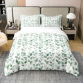 Erosebridal Botanical Leaf 100% Cotton Comforter Cover Queen
