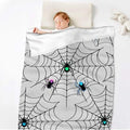 Modern Style Reversible Plush Fleece Throw Blanket Minimalist Fuzzy