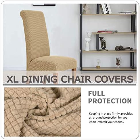 Stretch XL/Oversized Soft Spandex Extra Large Dining Room Chair Covers