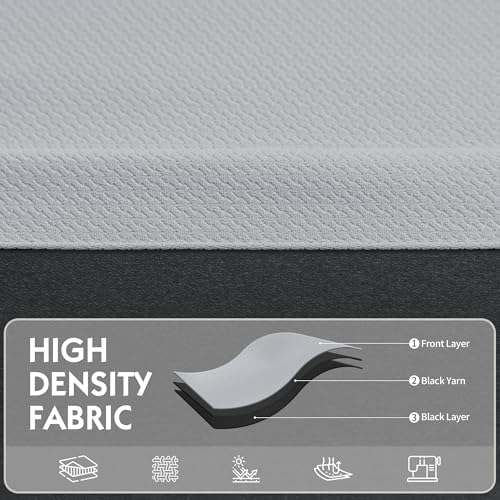 FMFUNCTEX 100% Blackout Light Grey Curtains 63 Inches for Bedroom, 2