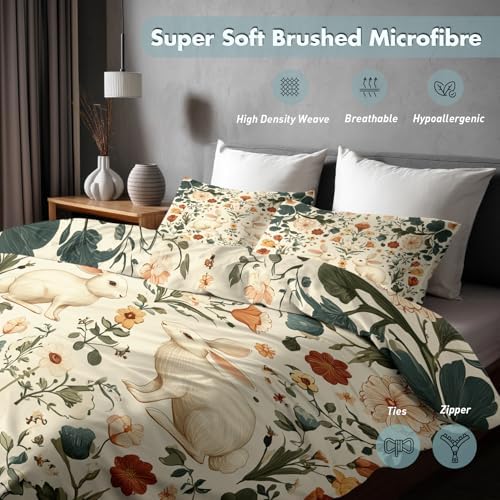 Botanical Duvet Cover King Size 3 Piece