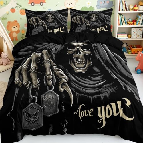 King Duvet Cover Set Grey, Duvet Cover Set Microfiber, Zipper Closure