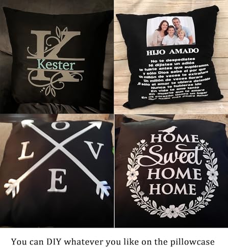 Thmyo 4-Pack 100% Cotton Solid Decorative Throw Pillow Case 20x20inch