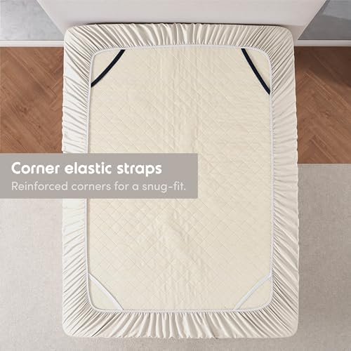 Nestl Extra Deep Pocket Twin XL Fitted Sheet, Dorm College Bottom