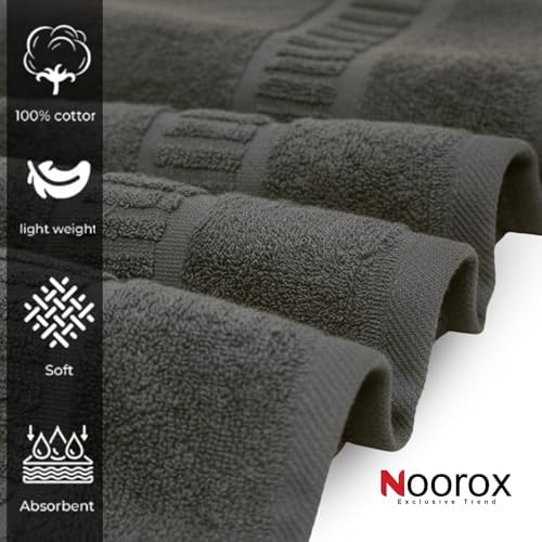 Bath Towels 27x54 Pack of 4 Soft, Absorbent, Quick-Dry Premium Cotton