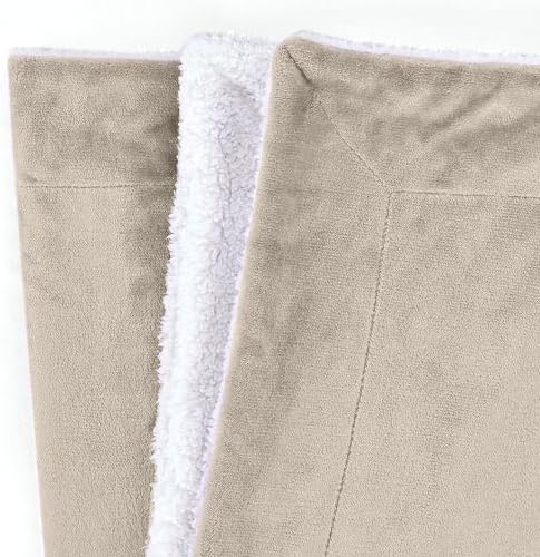 Mocassi Premium Ultra-Soft Flannel Fleece Sherpa Throw Blanket - Warm