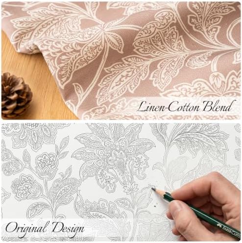 a moment Set of 2 Decorative Floral Linen Throw Pillow Covers,Vintage