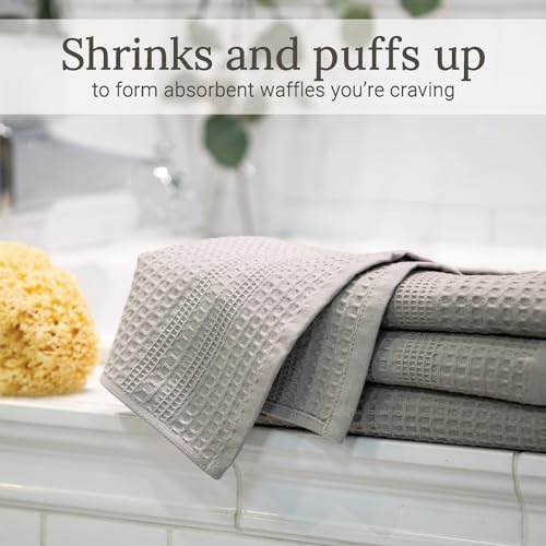 GILDEN TREE Waffle Hand Towels for Bathroom Quick Dry Towel Super