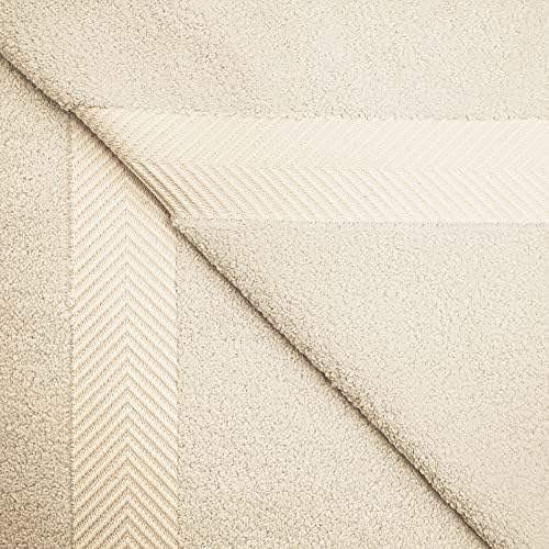 SUPERIOR Zero Twist 100% Cotton Bathroom Towels, Super Soft, Fluffy