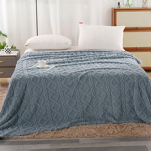 Sherpa Fleece Throw Blanket for Couch,Lightweight Comfy Textured