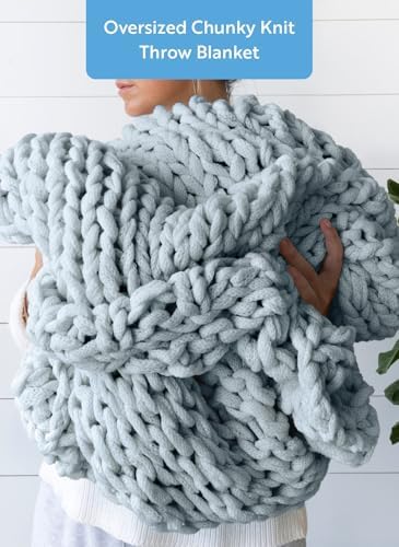 Linen Market Beddings Oversized Chunky Knit Throw Blanket-100%