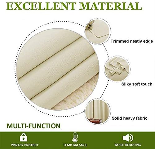LITTLE BIRD Easy Rod Pocket Hanging Option Blackout Curtains for