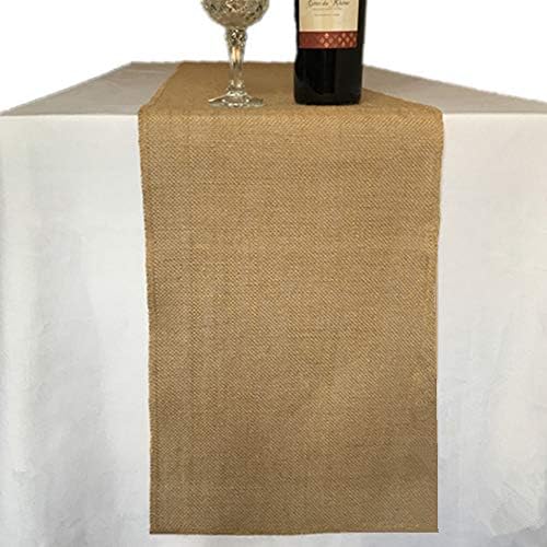 (TM) 12 X 108'' Natural Hessian Table Runners Rustic Burlap Wedding