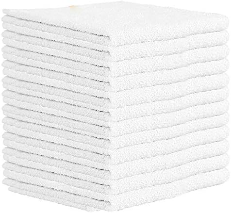 Nabob Wipers Kitchen Bar Mop Terry Towels 12 Pack - 100% Cotton - Size