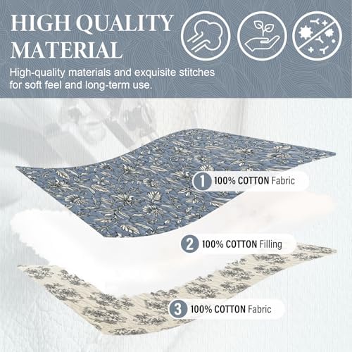 SahSahCasa 100% Cotton 128"x120" Oversized California King XL