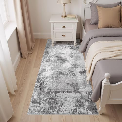 Washable 2x6 Runner Rugs for Hallway: Abstract Modern Home Decor Rug