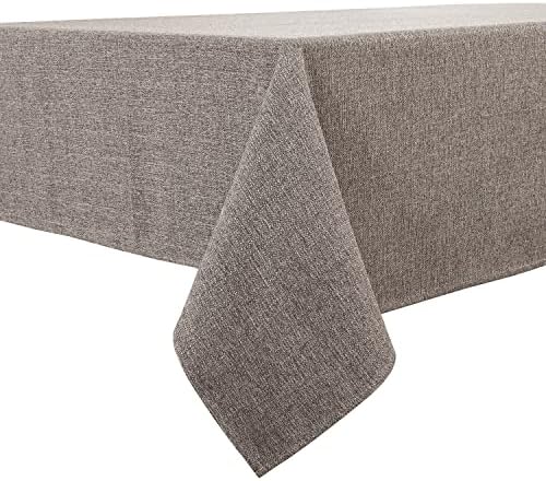 BALCONY & FALCON Rectangle Table Cloth Waterproof Taupe Gray 95"x55"
