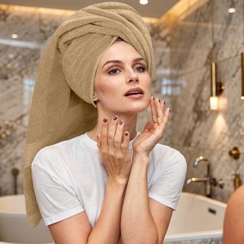 RIVERSIDE Luxury 6 Piece Towel Set, 2 Bath Towels, 2 Hand Towel, 2