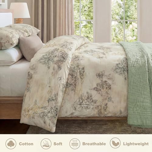 Bedding_Dreamer King Duvet Cover Set, 3-Piece 100% Cotton Twill