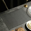 Country Placemats Set of 10 Woven, Dining Table Mat Wipeable PVC Vinyl