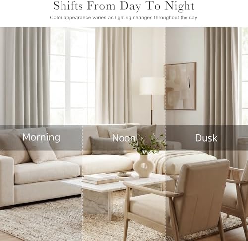 PONY DANCE Extra Long Blackout Curtains 108 inches Long for Bedroom