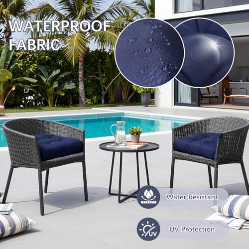 Gnostik 2 Pack Outdoor Wicker Chair Cushions Waterproof Rocking Chair