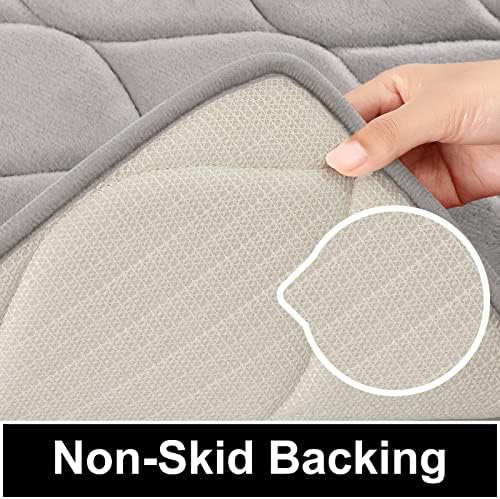 Colorxy Memory Foam Bathroom Rugs, Ultra Soft & Non-Slip Bath Mat