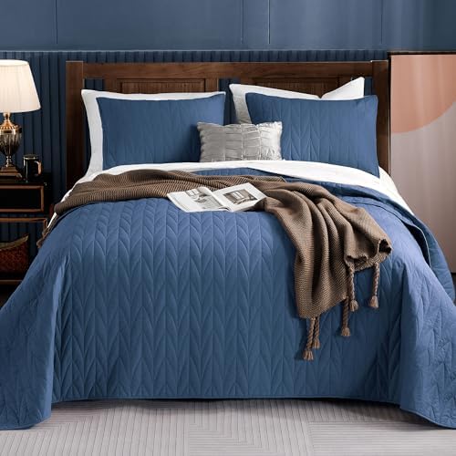 SHALALA - 100% Cotton Queen Quilt Set,200 GSM Cotton Fill