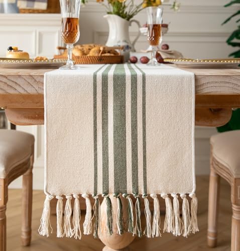 Boho Table Runner for Modern Farmhouse Decor, Dining Table décor 13 x