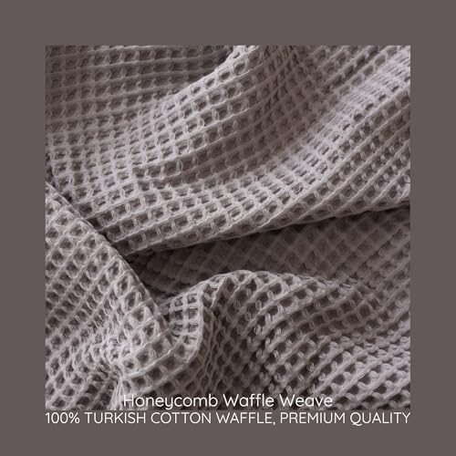 Waffle Blankets (Gray, California King Size 95 x 126 Inch)