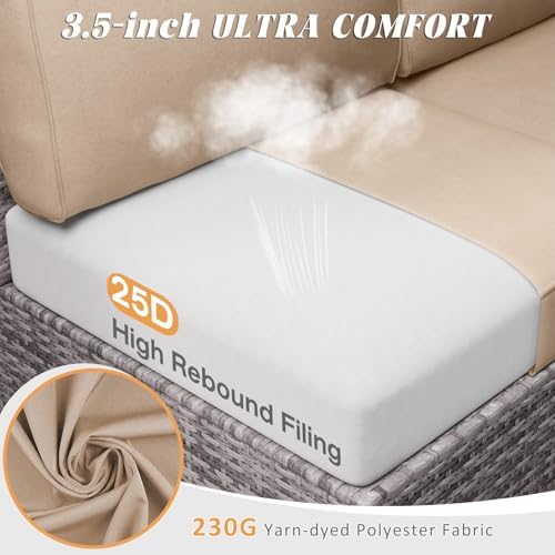 Patio Cushions for Outdoor Furniture,Water-Resistant Outdoor Cushions
