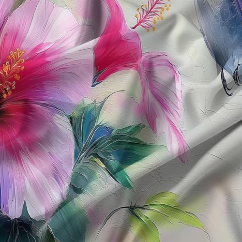 Gray Duvet Cover King Size Duvet Cover Set, with Watercolor Plant