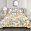 Lush Decor Layla Reversible Cotton Quilt King Size 3 Piece Set Yellow