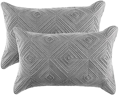 BOSOWOS Pillow Shams Standard Size Set of 2, Ultra Soft Breathable