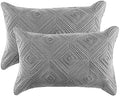 BOSOWOS Pillow Shams Standard Size Set of 2, Ultra Soft Breathable