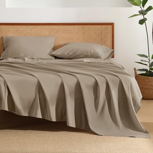 Andency Taupe Queen Sheets Set, Breathable & Cooling Sheets