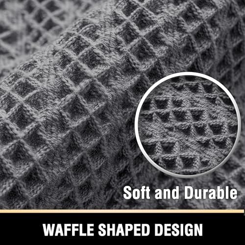 H.VERSAILTEX Waffle Bath Runner Rug Long Bath Mat Super Absorbent Boho