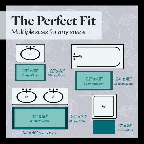 Memory Foam Bath Mat Non Slip Absorbent Super Cozy Velvet Bathroom Rug