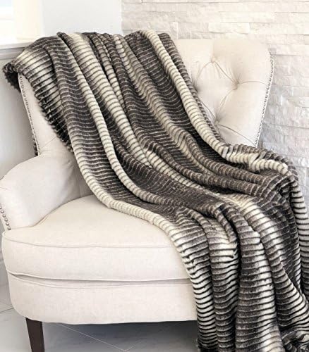 Plutus Brands Plutus Faux Fur Luxury Throw, 60" W x 90" L
