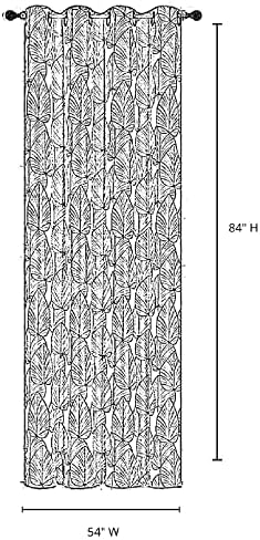 ih casa décor Jacquard W 8 Grom (Cubic) (Taupe) (84") -Set of 2