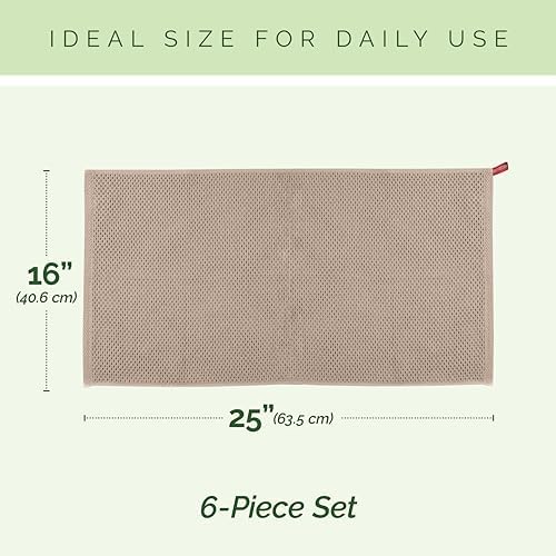 Elegant Comfort 100% Turkish Cotton 24-Pack Waffle Premium Kitchen