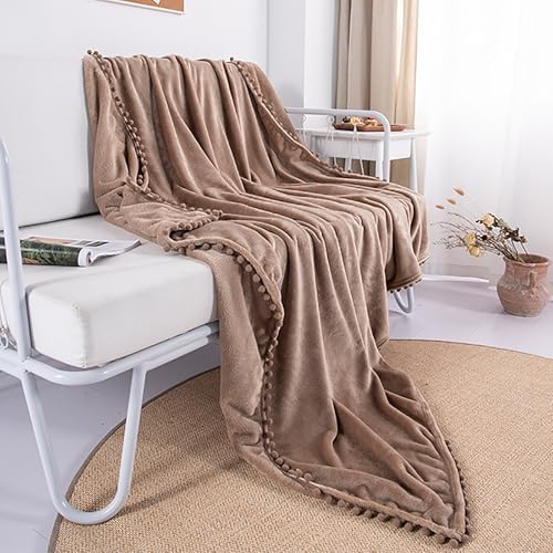 Fleece Throw Blanket for Couch,Soft Cozy Fuzzy Flannel Blanket for