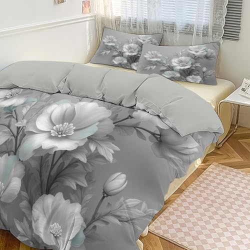 Minimalist Bouquet Sculpture Duvet Cover King 3Pcs, Breathable