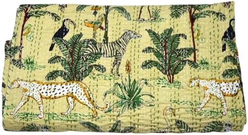 100% Cotton Quilt Lightweight Quilted Bedspread, Soft Breathable
